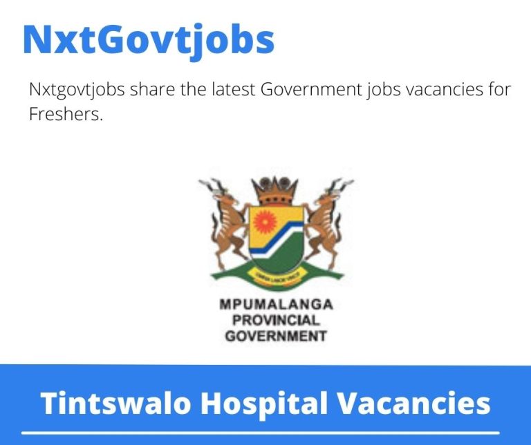 Tintswalo Hospital Artisan Vacancies in Acornhoek 2023