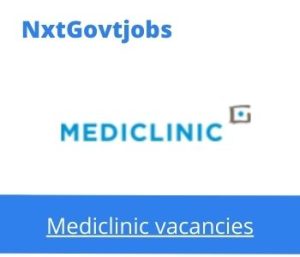 Mediclinic Nelspruit Hospital Plumber Vacancies in Nelspruit – Deadline 27 Apr 2023