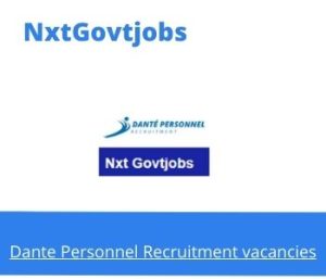 Dante Personnel Recruitment Legal Secretary Vacancies in Nelspruit – Deadline 15 Jan 2024