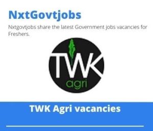 TWK Agri Parts Manager Vacancies in Standerton- Deadline 07 Sep 2023