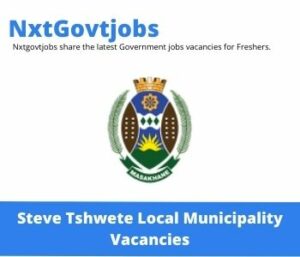 Steve Tshwete Municipality Assistant Chief Fire Services Vacancies in Middelburg 2023