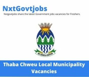 Thaba Chweu Municipality Building Control Officer Vacancies in Lydenburg 2023