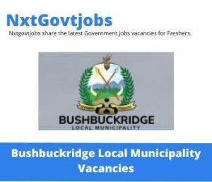 Bushbuckridge Municipality Greening And Cleaning Programme Vacancies in Witbank 2023