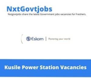 Kusile Power Station Assistant Officer Security Vacancies in Nelspruit – Deadline 07 Dec 2023