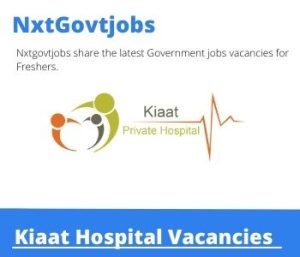 Kiaat Hospital Pharmacist Assistant Vacancies in Mbombela – Deadline 22 Nov 2023