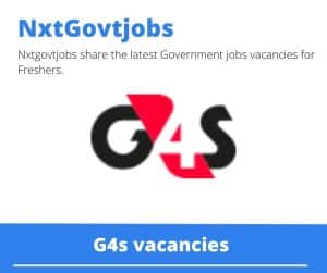 G4s Crew Cash In Transit Vacancies in Emalahleni – Deadline 31 May 2023