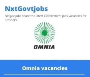 Omnia Senior Blasting Technician Vacancies in Witbank – Deadline 20 Jun 2023