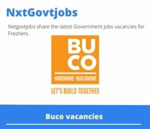 Buco Truss Estimator Vacancies in Nelspruit – Deadline 24 Aug 2023