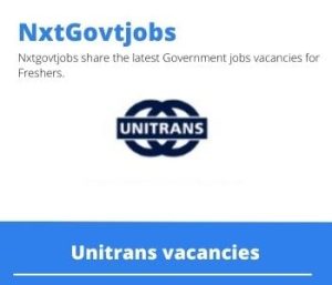 Unitrans Contract Manager Vacancies in Standerton- Deadline 07 Nov 2023
