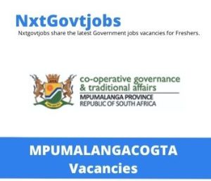 Senior Legal Administration Officer vacancies in Mpumalanga Department of Cooperative Governance and Traditional Affairs – Deadline 14 Jul 2023