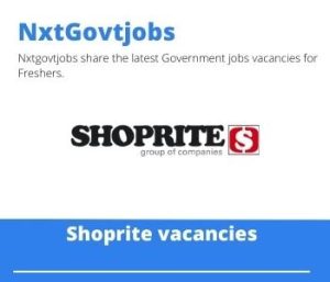 Shoprite Stock Controller Vacancies in Lydenburg- Deadline 10 Nov 2023